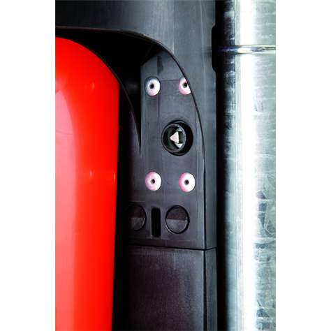 Abfallbehälter aus Kunststoff für Außenbereich, Volumen 50 L, Grün - Bild2