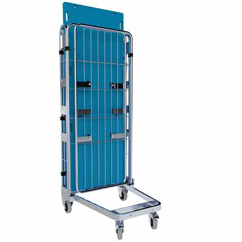 Steckbarer Rollcontainer „nestainer“, dreiseitig, 2 Fachböden, BxTxH: 725x820x1780 mm - Bild2