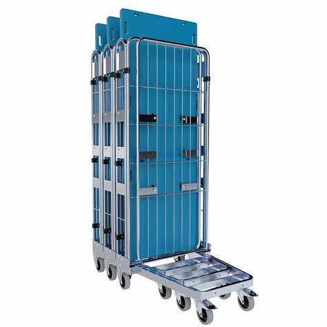 Steckbarer Rollcontainer „nestainer“, dreiseitig, ohne Fachböden, BxTxH: 725x820x1780 mm - Bild3