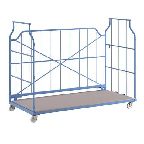 Stapelbox UNIVERSAL-Corlette, fahrbar, Maschen 500x260 mm, LxTxH: 2400 x 1150 x 1850 mm
