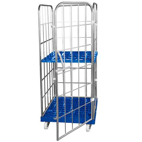 Rollcontainer „rolltainer“, 4-iseitig mit Türen, ohne Fachböden, BxTxH: 724x815x1830 mm. - Bild3