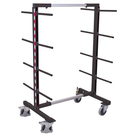 Tragarmregalwagen VARIOfit, zweiseitig, 16 Tragarme, Breite 540-1400 mm - Cordes - Bild7