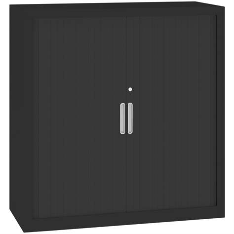 Rollladenschrank, HxBxT: 1040x1000x435 mm, Gehäusefarbe Schwarz RAL9005, Rollladen Schwarz - Malow - Bild2