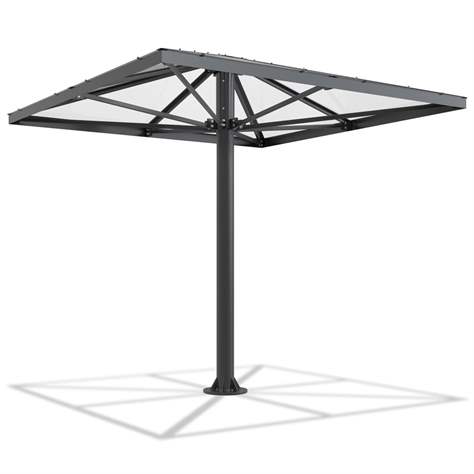 Acoperitoare REGENSBURG, formă acoperiș - acoperiș piramidă - baza pătrat, înălțime 3,05 m - WSM - Walter Solbach Metallbau GmbH