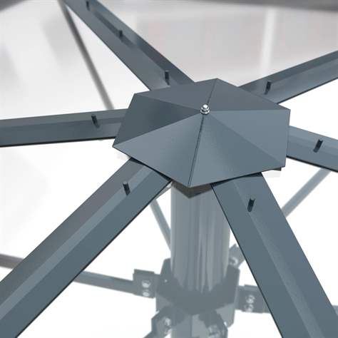 Acoperitoare REGENSBURG, formă acoperiș - acoperiș piramidă - baza pătrat, înălțime 3,05 m - WSM - Walter Solbach Metallbau GmbH - imagine4