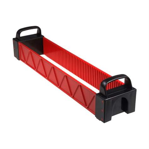 Träger für die Boxensysteme, Modul 50x10, Außenmaße: 594x220x126 mm.