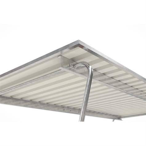 Acoperitoare pentru biciclete, pe ambele părți S29, 4300 x 4660 mm, acoperiș din tablă trapezoidală, modul adițional - WSM - Walter Solbach Metallbau GmbH - imagine6