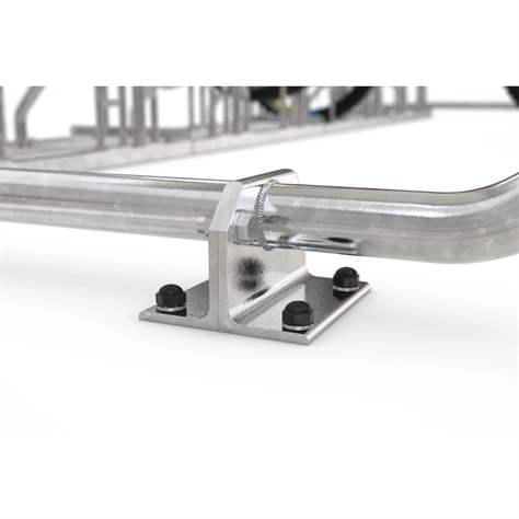 Acoperitoare pentru biciclete, pe ambele părți S29, 4300 x 4660 mm, acoperiș din tablă trapezoidală, modul adițional - WSM - Walter Solbach Metallbau GmbH - imagine7