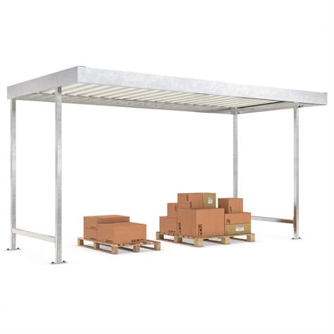 Adăpost universal pe ambele părți L44, 4300 x 4400 mm, modul de bază - WSM - Walter Solbach Metallbau GmbH - imagine4