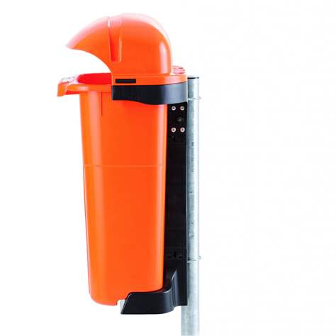 Abfallbehälter aus Kunststoff für Außenbereich, Volumen 50 L, Grün - Bild5