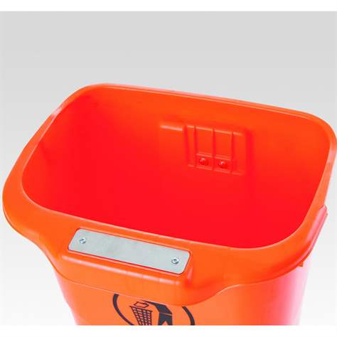 Abfallbehälter aus Kunststoff für Außenbereich, Volumen 50 L, Grün - Bild6