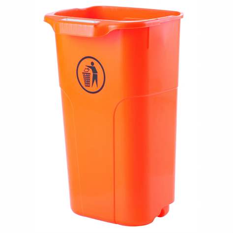 Abfallbehälter aus Kunststoff für Außenbereich, Volumen 50 L, Grün - Bild8