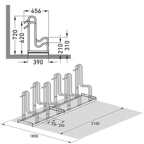 Stabile Fahrradständer (auch für Fahrräder mit Scheibenbremse), 6 Stellplätze - WSM - Walter Solbach Metallbau GmbH - Bild5