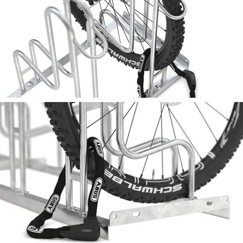 Stabile Fahrradständer (auch für Fahrräder mit Scheibenbremse), 5 Stellplätze - WSM - Walter Solbach Metallbau GmbH - Bild6