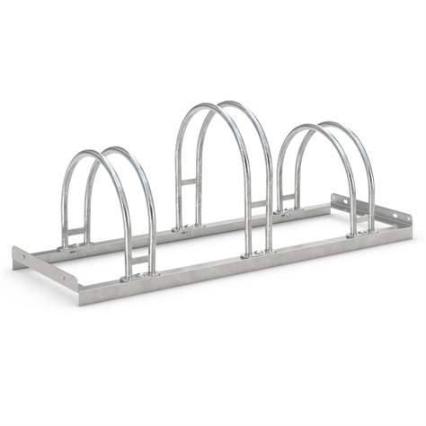 Fahrradständer - Bogenparker, einseitig, 3 Stellplätze - WSM - Walter Solbach Metallbau GmbH