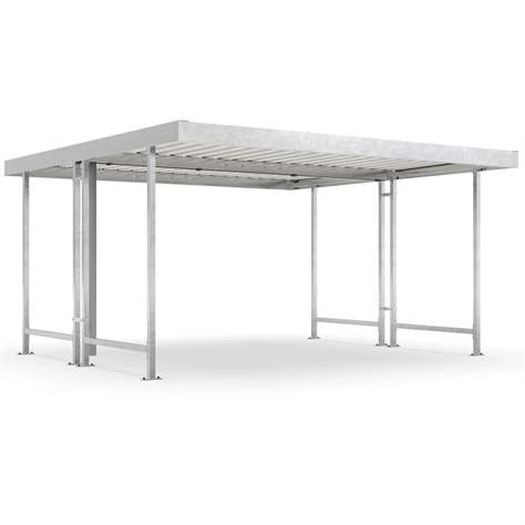 Adăpost universal pe ambele părți L44, 4300 x 4400 mm, modul de bază - WSM - Walter Solbach Metallbau GmbH