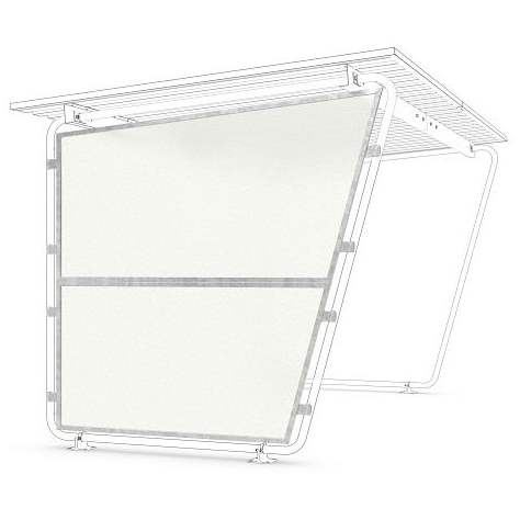 Seitenwand (Rahmenfüllung) aus glatter, naturtransparenter Polycarbonatplatte, einseitig - WSM - Walter Solbach Metallbau GmbH