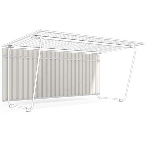 Perete posterior pentru modelul unilateral S16, 2145 mm, tablă trapezoidală - WSM - Walter Solbach Metallbau GmbH