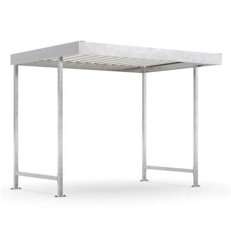 scoperitoare pentru biciclete L14, 4300 x 2200 mm, 8 locuri de parkare, spate, pereți laterali și jgheab - WSM - Walter Solbach Metallbau GmbH - imagine5