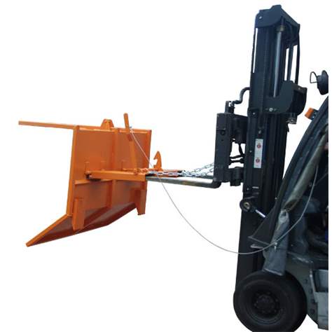 Langgutkipper, Traglast 1000 kg, LxBxH:1440x1500x780 mm, Farbe orange RAL2000 - Bauer GmbH - Bild3