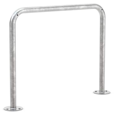 Universeller Absperrbügel 800 x 1000 mm, mit Bodenplatte zum Aufdübeln - WSM - Walter Solbach Metallbau GmbH