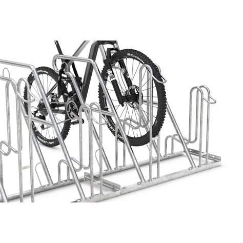 Fahrradständer mit Anlehnbügeln, einseitig, 2 Stellplätze - WSM - Walter Solbach Metallbau GmbH - Bild4