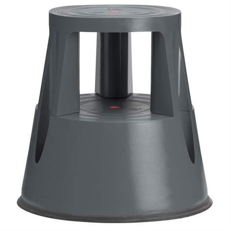 Rollhocker aus Kunststoff, Traglast 150 kg, Farbe dunkel grau - TWINCO Solution ApS