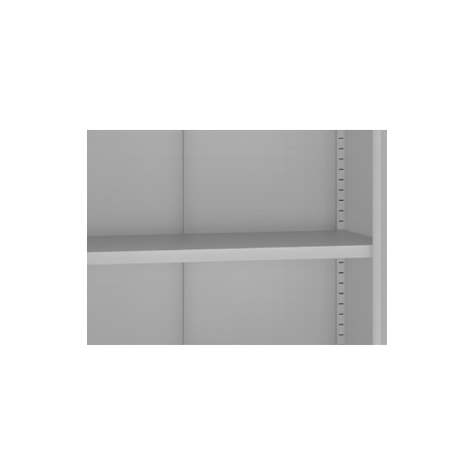 Dulap metalic cu uși batante cu geam, poliţe metalice, L x h x l: 1000x1800x435 mm, uși albastre RAL5012 - Malow - imagine4