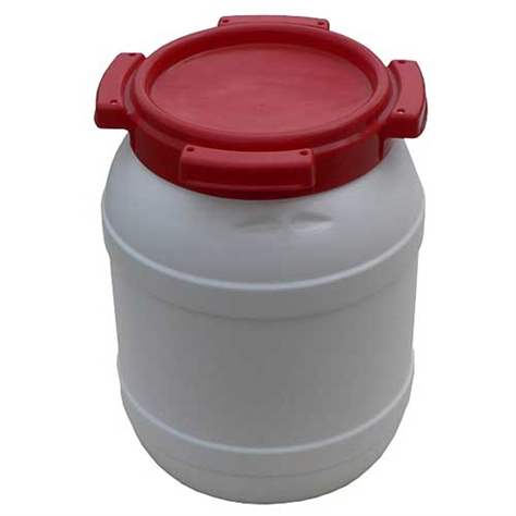 Weithalsfass mit schraubarem Deckel, Inhalt 6,4 l, Material HDPE