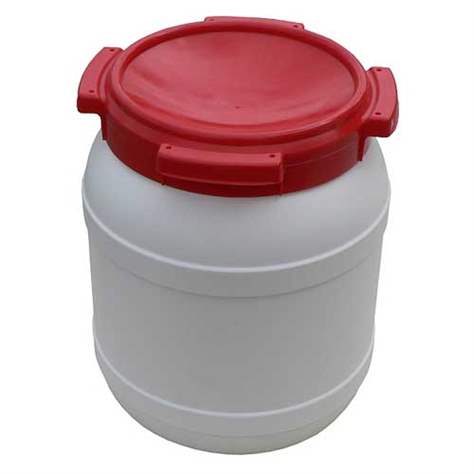 Weithalsfass mit schraubarem Deckel, Inhalt 15,4 l, Material HDPE