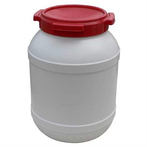 Weithalsfass mit schraubarem Deckel, Inhalt 26 l, Material HDPE