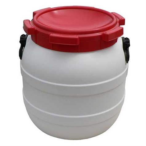 Weithalsfass mit schraubarem Deckel, Inhalt 41,5 l, Material HDPE