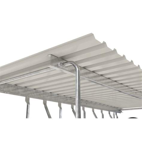 Acoperitoare cu suporți pentru biciclete, stative pentru poziționare înclinat în sus, 10 locuri parcare, pe o parte - WSM - Walter Solbach Metallbau GmbH - imagine5