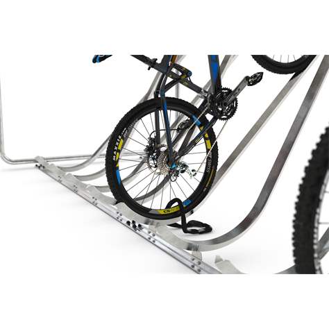 Acoperitoare cu suporți pentru biciclete, stative pentru poziționare înclinat în sus, 10 locuri parcare, pe o parte - WSM - Walter Solbach Metallbau GmbH - imagine6