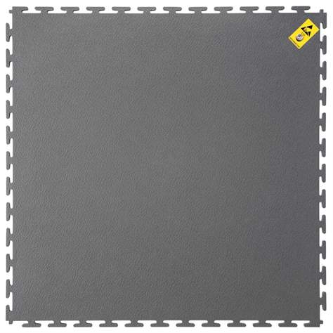 ToughLock - ESD Bodenfliesse aus PVC, 0,5 x 0,5 m, mit Anschluss - COBA Europe GmbH