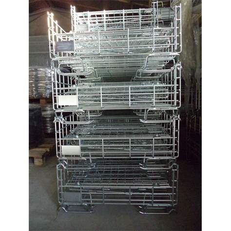 Drahtbox, klappbar, verzinkt,800 x 600 x 785 mm - Bild2