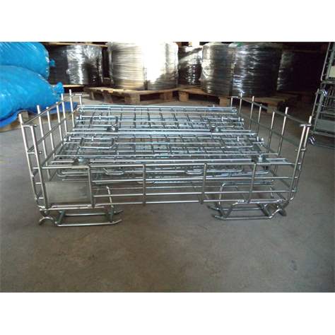 Drahtbox, klappbar, verzinkt,800 x 600 x 785 mm - Bild3