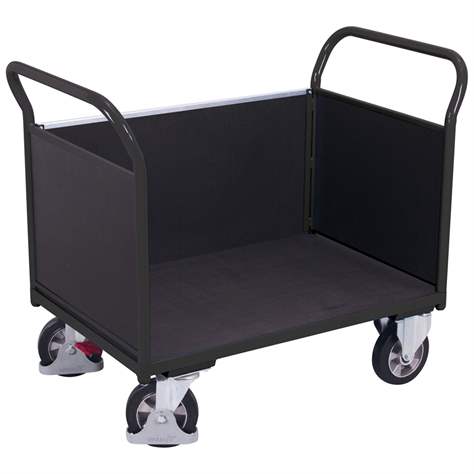 Plattformwagen VARIOfit mit 3 hohen Wänden, 1600 x 800 mm, Tragfähigkeit 1000 kg - Cordes - Bild5