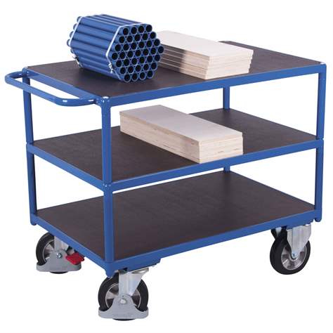 Tischwagen VARIOfit mit 3 Etagen, 1000x700 mm, Tragfähigkeit 1000 kg - Cordes - Bild5
