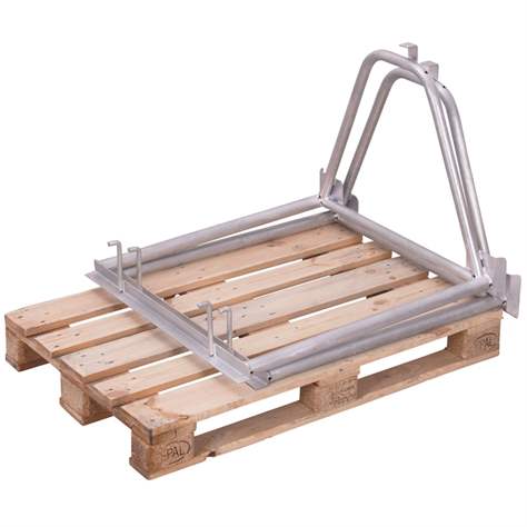 Suprastructură paleți, stivuibilă, H: 1000 mm, pentru palet 1200x800 mm, zincat - Cordes - imagine2