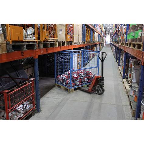 Aufsatzrahmen mit Klappe, Höhe 1200 mm, für Palette 1200x800 mm, verzinkt - Cordes - Bild4