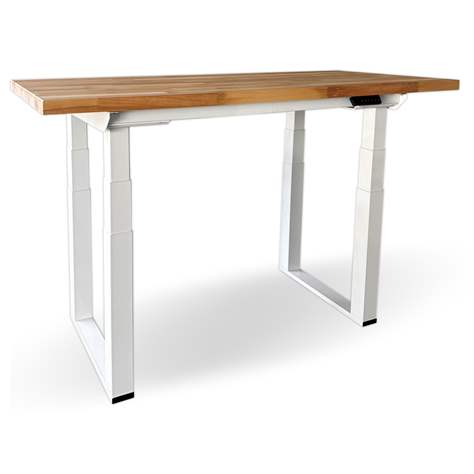 Fuß-Gestell, höhenverstellbar 655-1305 mm, 4 Elektromotoren, Farbe Weiß - Bild3