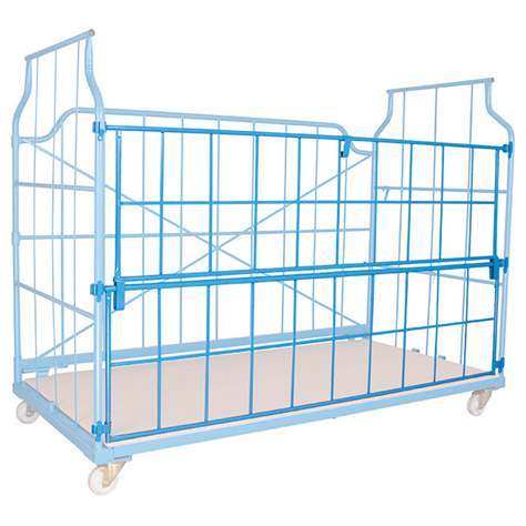 Einhänge-Vorderwand UNIVERSAL, halb abklappbar, Länge 2400 mm