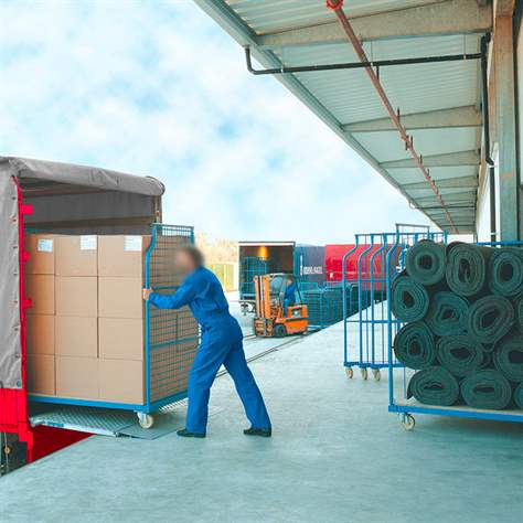 Stapelbox UNIVERSAL-Corlette, fahrbar, Maschen 500x260 mm, LxTxH: 2000 x 1150 x 1850 mm - Bild9