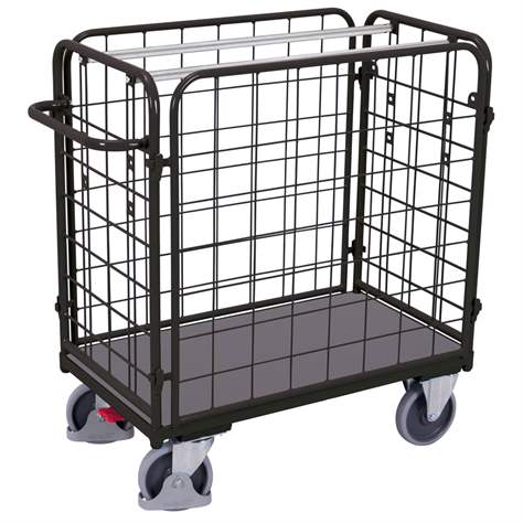 Gepäckwagen VARIOfit, hoch 1220 mm, 4-seitig, Ladefläche 1000x700 mm, Tragfähigkeit 500 kg - Cordes - Bild6