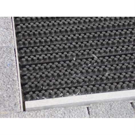 Schmutzfangmatte Brushwell im Einbaurahmen, Preis für m2, Farbe Schwarz