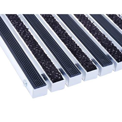 Eingangsmatte Topwell Standard, Höhe 27 mm, im Rahmen zum Einbau in den Boden, Preis pro m2 - Bild2