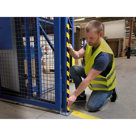 Eckschutzprofil 35 mm, selbstklebend, Farbe Gelb-Schwarz, Länge 1 m, VE 5 Stück - DURABLE Hunke & Jochheim GmbH - Bild5