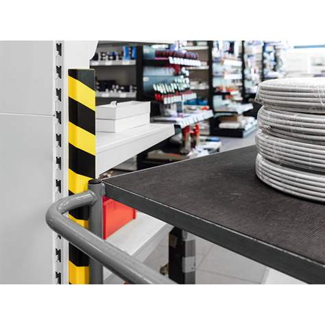 Ochranný profil, rovný, šírka 40 mm, samolepiaci, farba žlto-čierna, dĺžka 1 m, balenie 5 ks - DURABLE Hunke & Jochheim GmbH - obrázok4