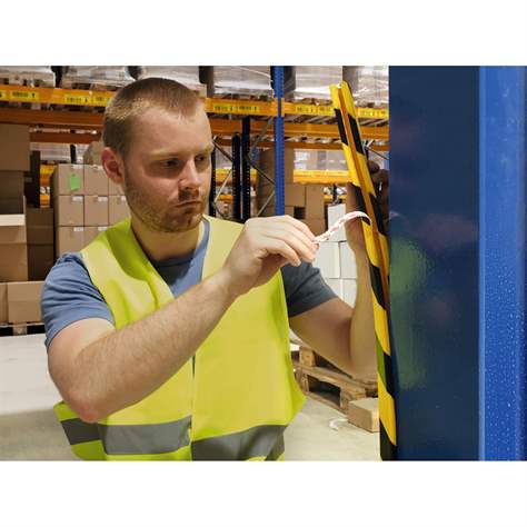 Ochranný profil pro ostré hrany, samolepící, barva žluto-černá, délka 1 m, balení 5 ks - DURABLE Hunke & Jochheim GmbH - obrázek4